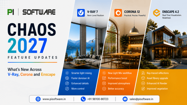 Chaos 2027 Feature Updates: What’s New Across V-Ray, Corona and Enscape