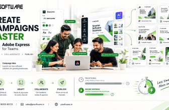Adobe Express for Teams helps marketing teams create, adapt, collaborate on, and publish campaign content faster, with multiple branded assets generated from one campaign idea.
