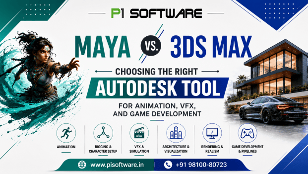 Maya vs. 3ds Max Choosing the Right Autodesk Tool for Animation, VFX, and Game Development