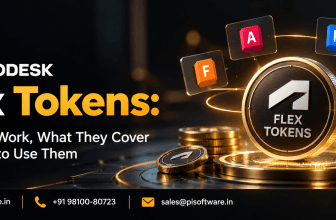 Autodesk Flex Tokens explained by PI Software, covering how Flex Tokens work, supported Autodesk products including AutoCAD, Revit and Maya, and when to use pay-as-you-go software access.