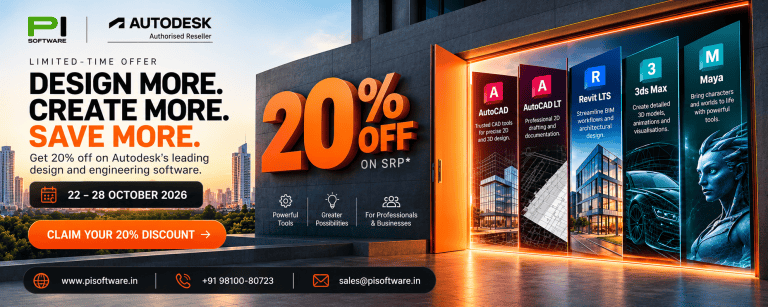 Autodesk 20% Off in India — 7 Days, 5 Products, One Window That Won’t Come